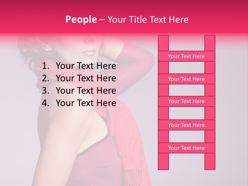 Person Female Bright PowerPoint Template