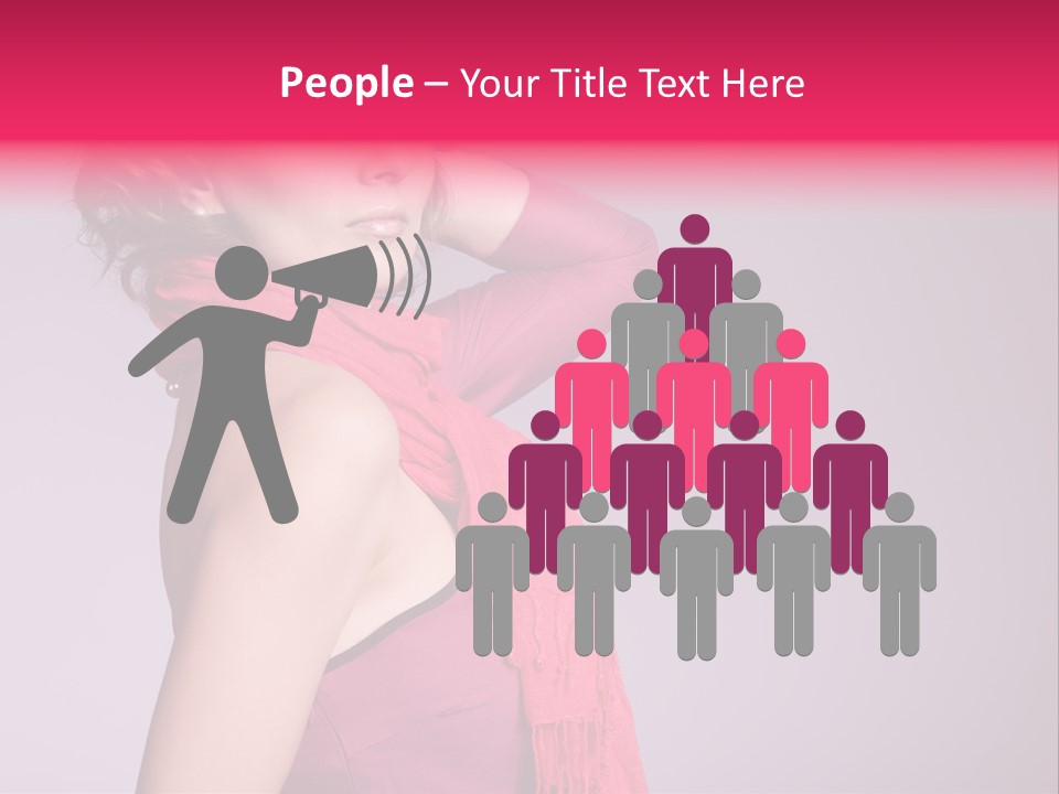 Person Female Bright PowerPoint Template