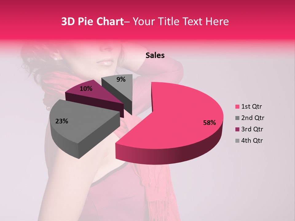 Person Female Bright PowerPoint Template