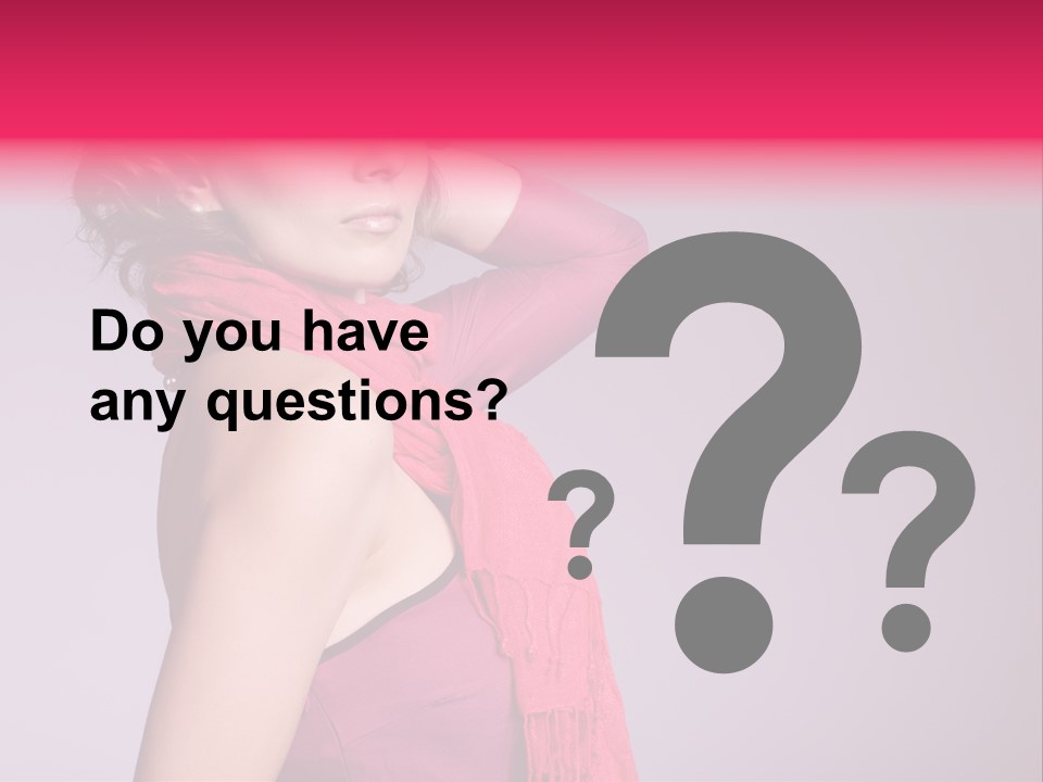 Person Female Bright PowerPoint Template