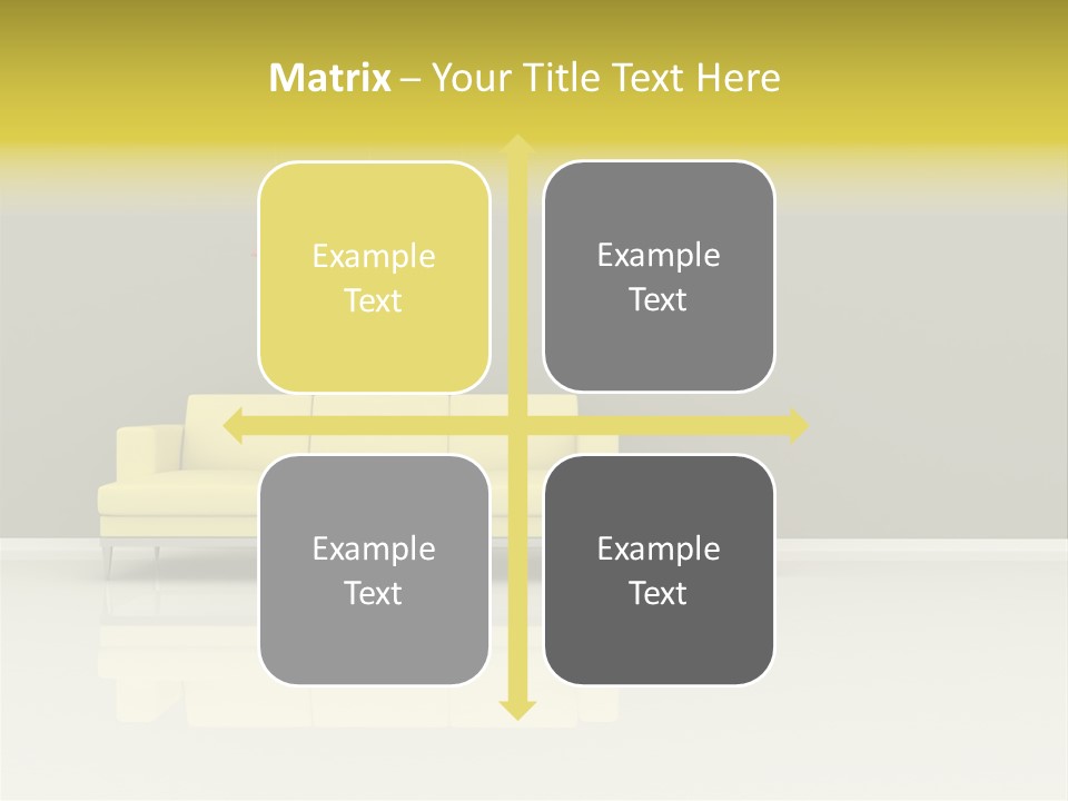 Wall Sofa PowerPoint Template