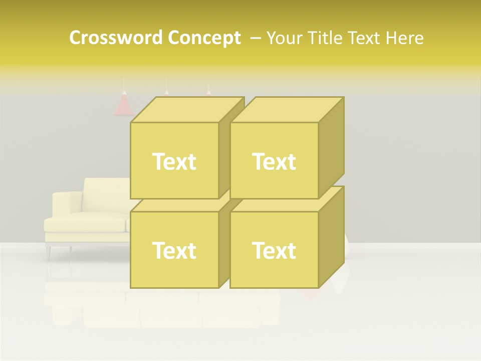 Wall Sofa PowerPoint Template