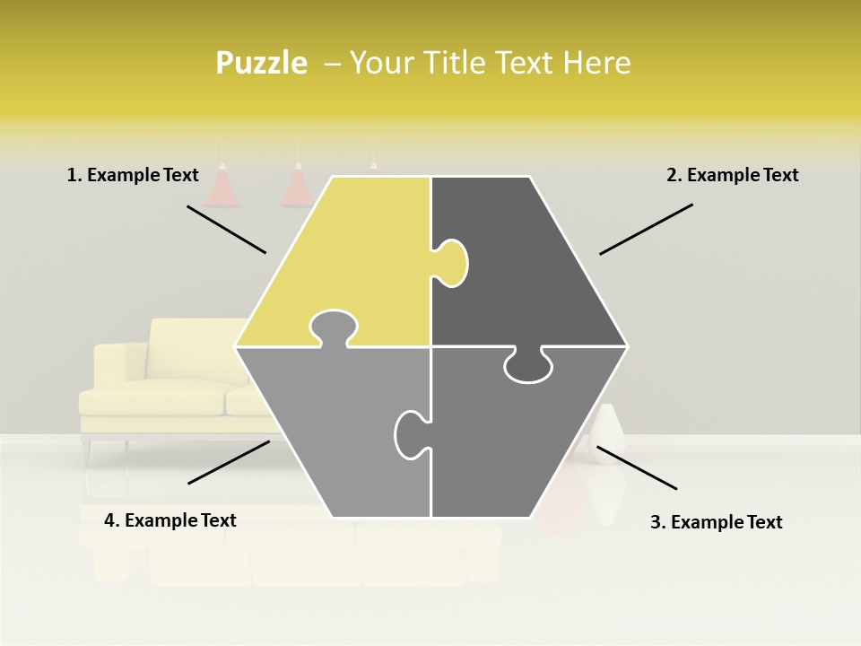 Wall Sofa PowerPoint Template