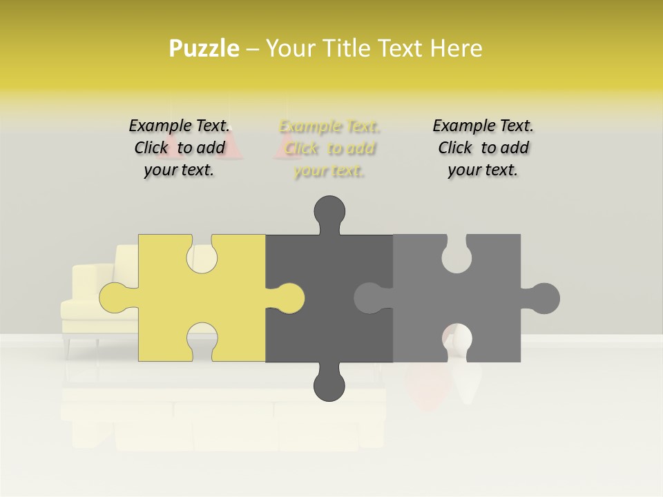 Wall Sofa PowerPoint Template