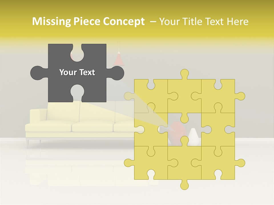 Wall Sofa PowerPoint Template