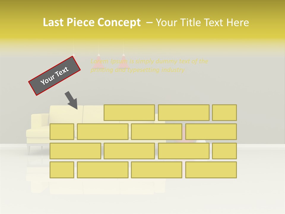 Wall Sofa PowerPoint Template