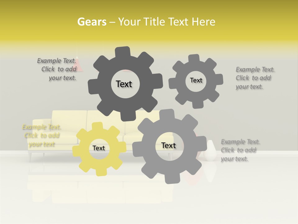 Wall Sofa PowerPoint Template