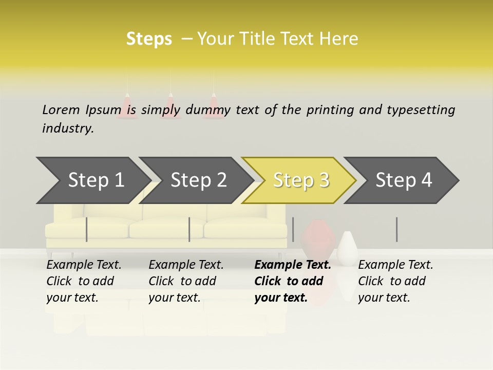 Wall Sofa PowerPoint Template