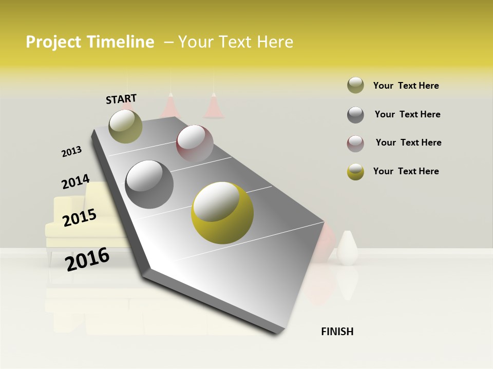Wall Sofa PowerPoint Template