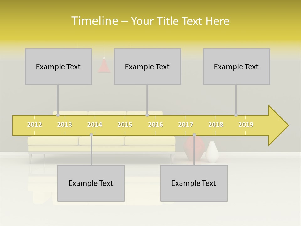 Wall Sofa PowerPoint Template