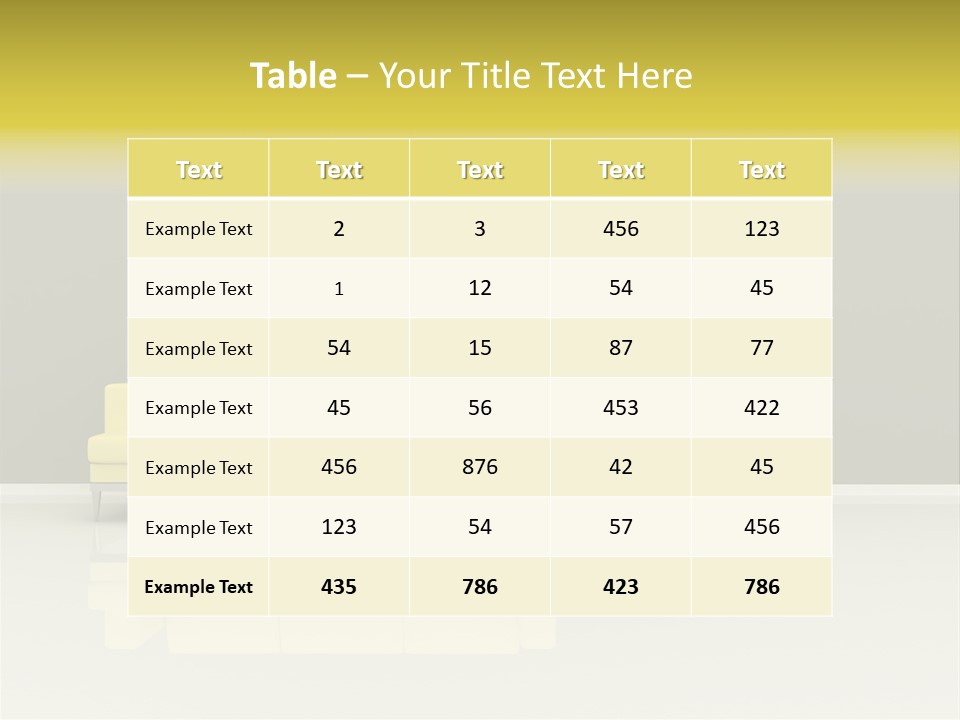 Wall Sofa PowerPoint Template
