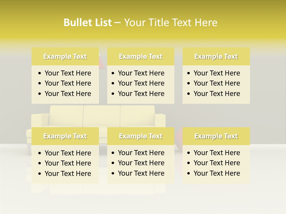 Wall Sofa PowerPoint Template