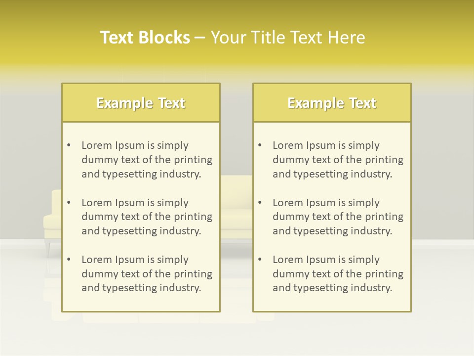 Wall Sofa PowerPoint Template
