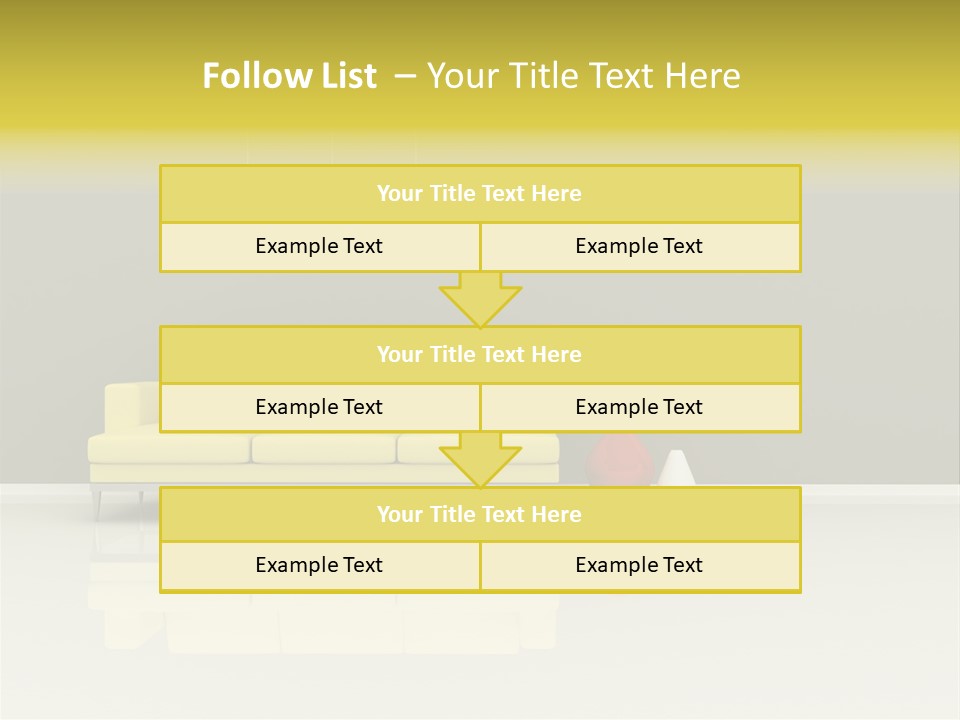 Wall Sofa PowerPoint Template