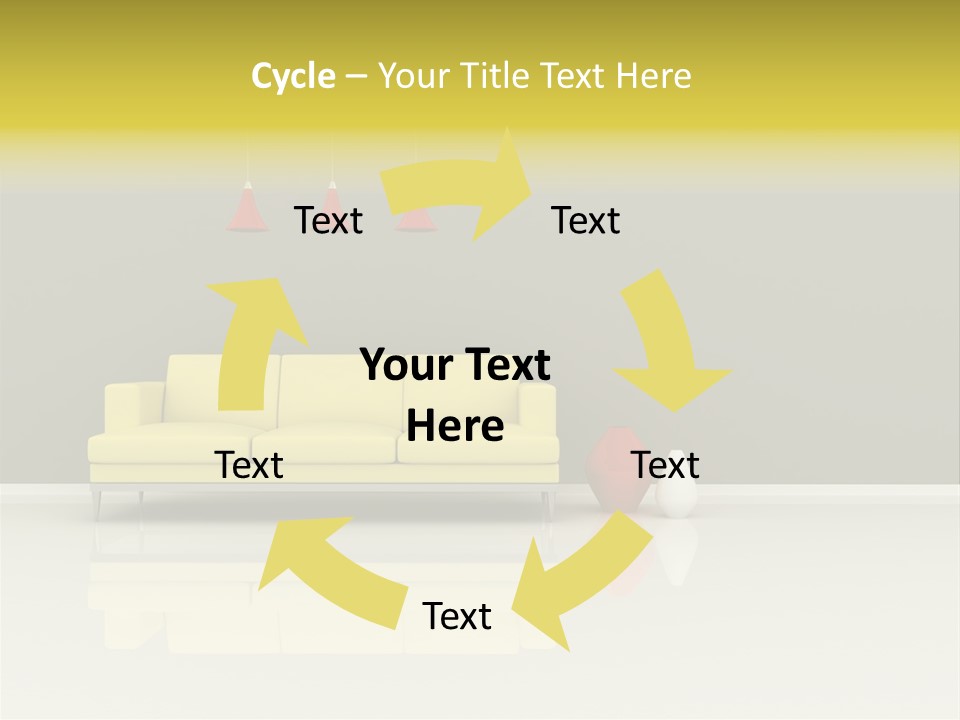 Wall Sofa PowerPoint Template