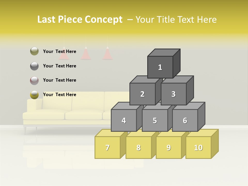 Wall Sofa PowerPoint Template
