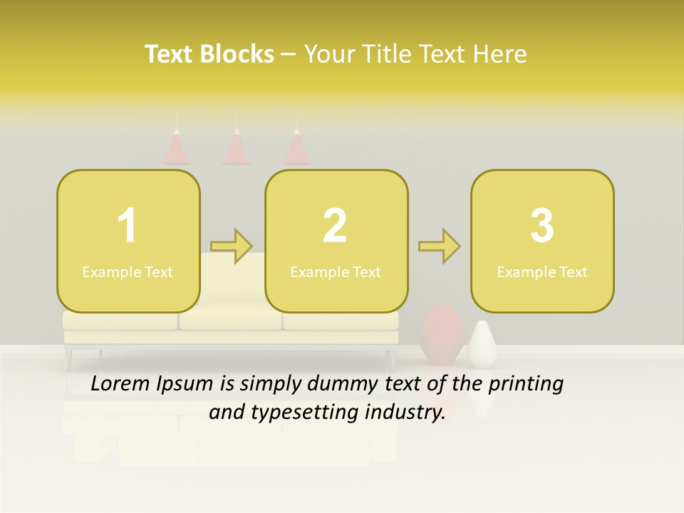 Wall Sofa PowerPoint Template