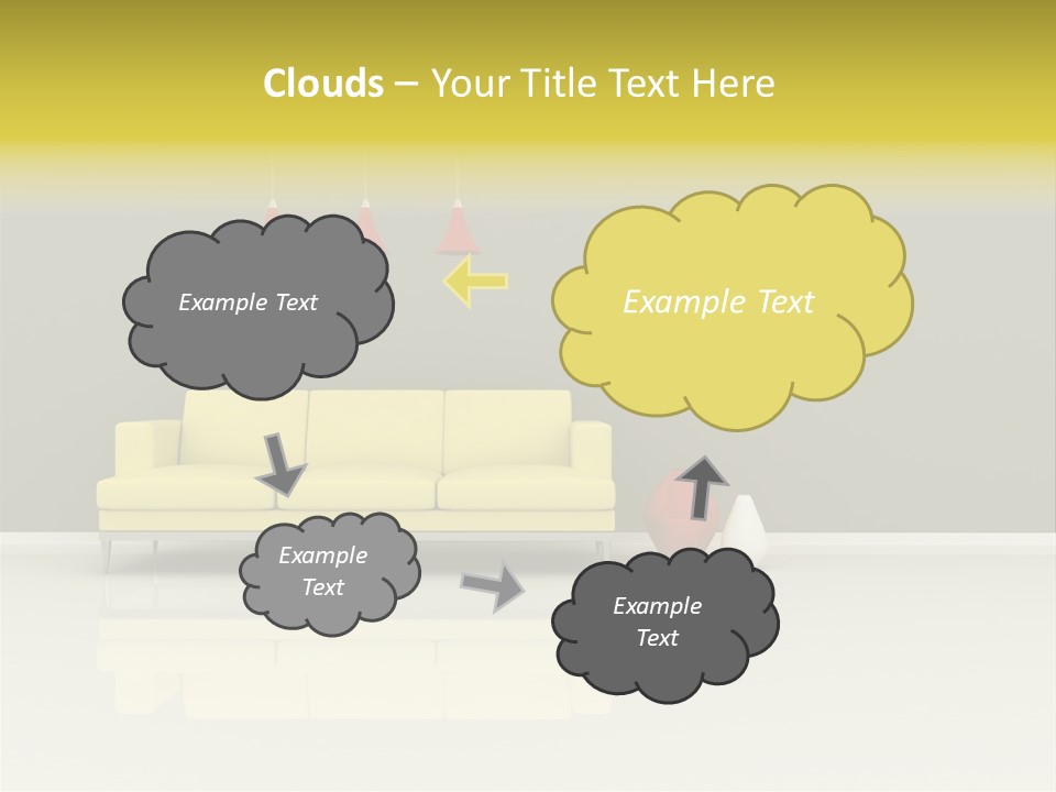 Wall Sofa PowerPoint Template