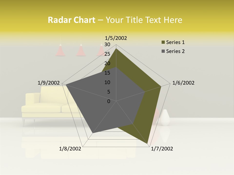 Wall Sofa PowerPoint Template