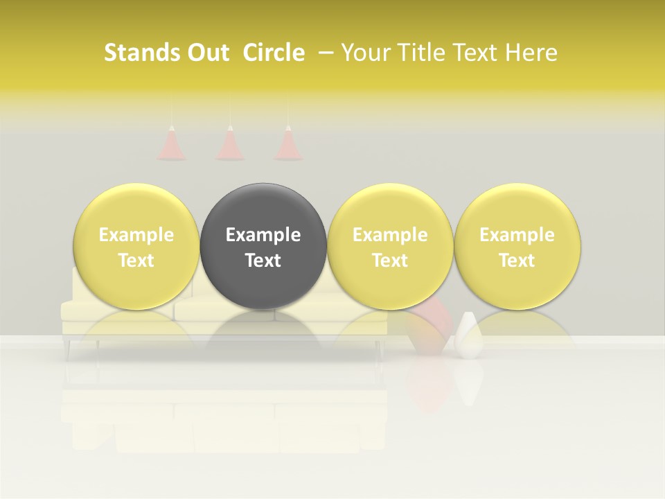 Wall Sofa PowerPoint Template