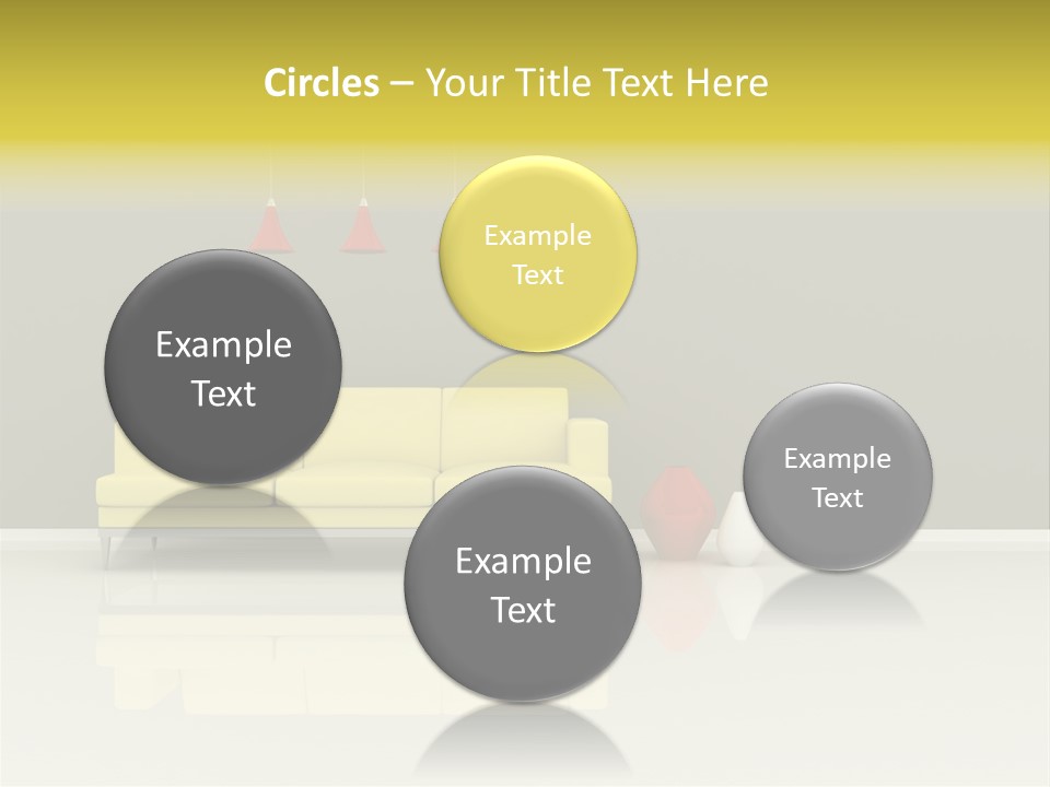 Wall Sofa PowerPoint Template