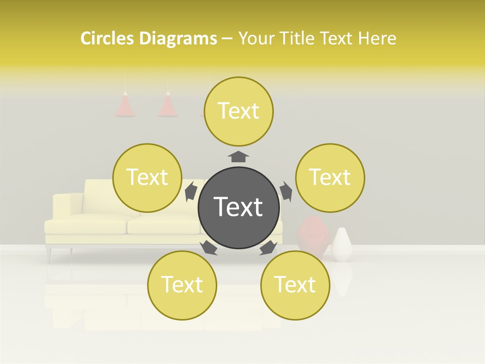 Wall Sofa PowerPoint Template