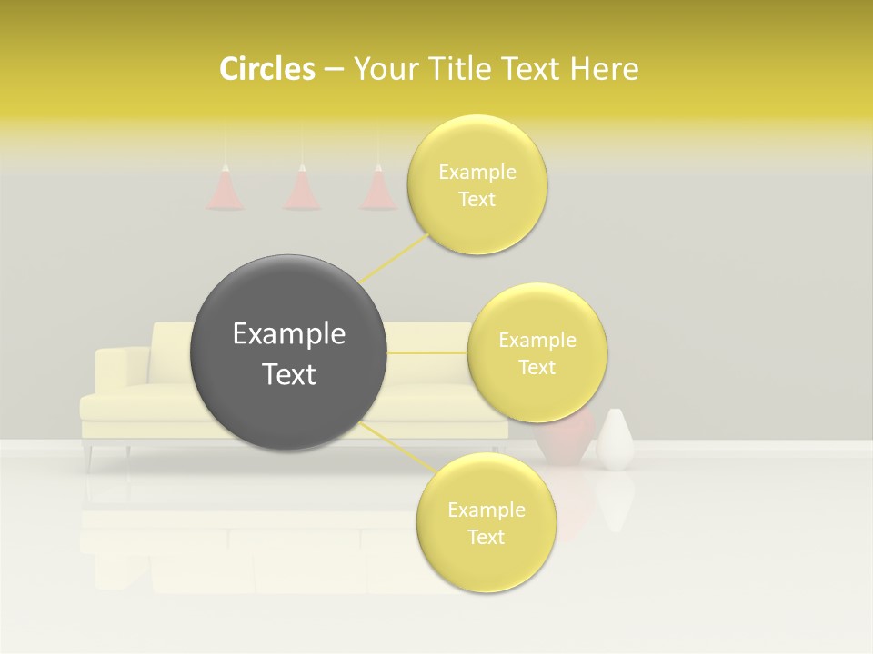 Wall Sofa PowerPoint Template