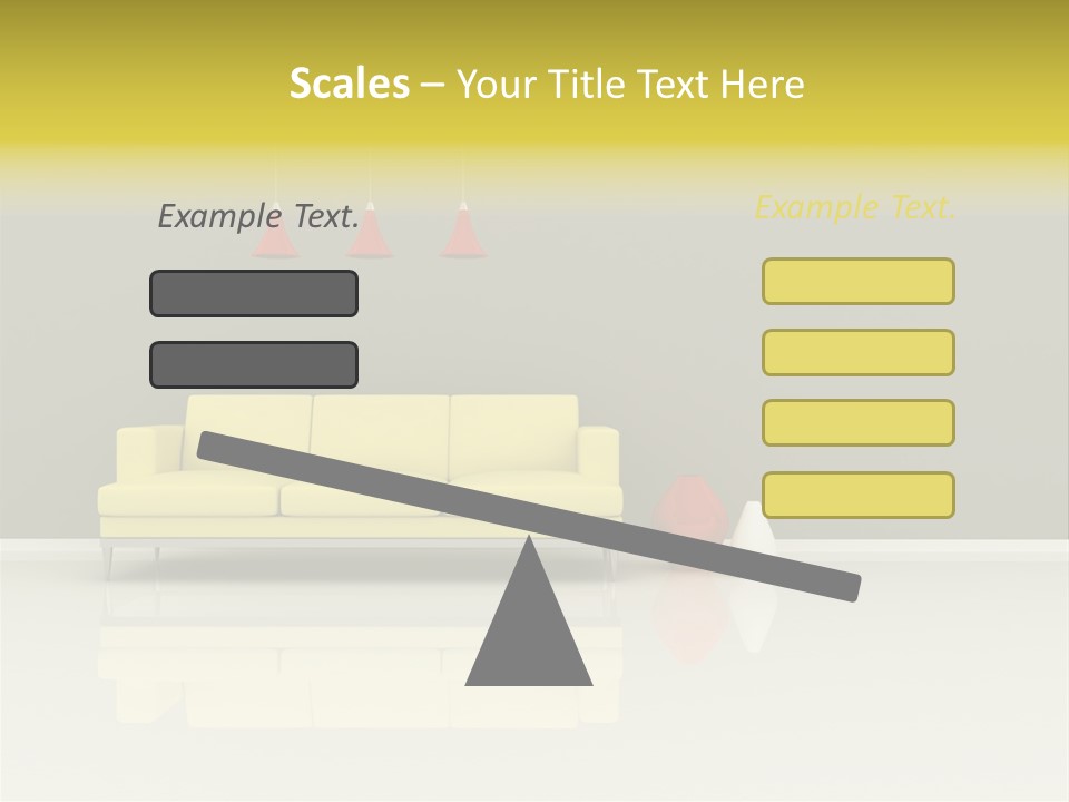 Wall Sofa PowerPoint Template