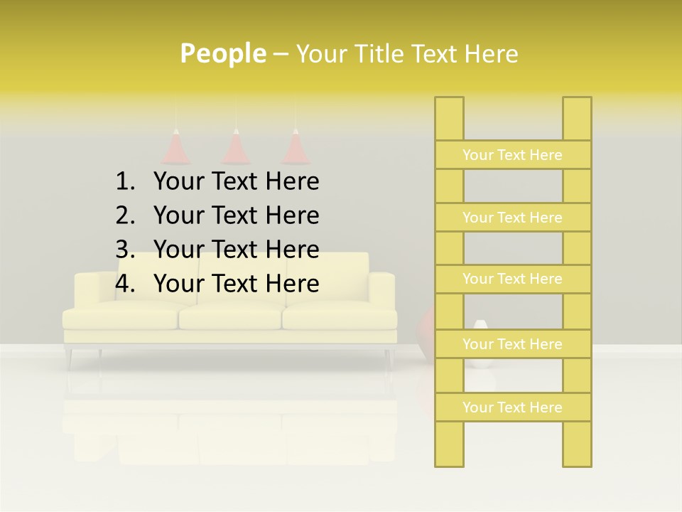 Wall Sofa PowerPoint Template