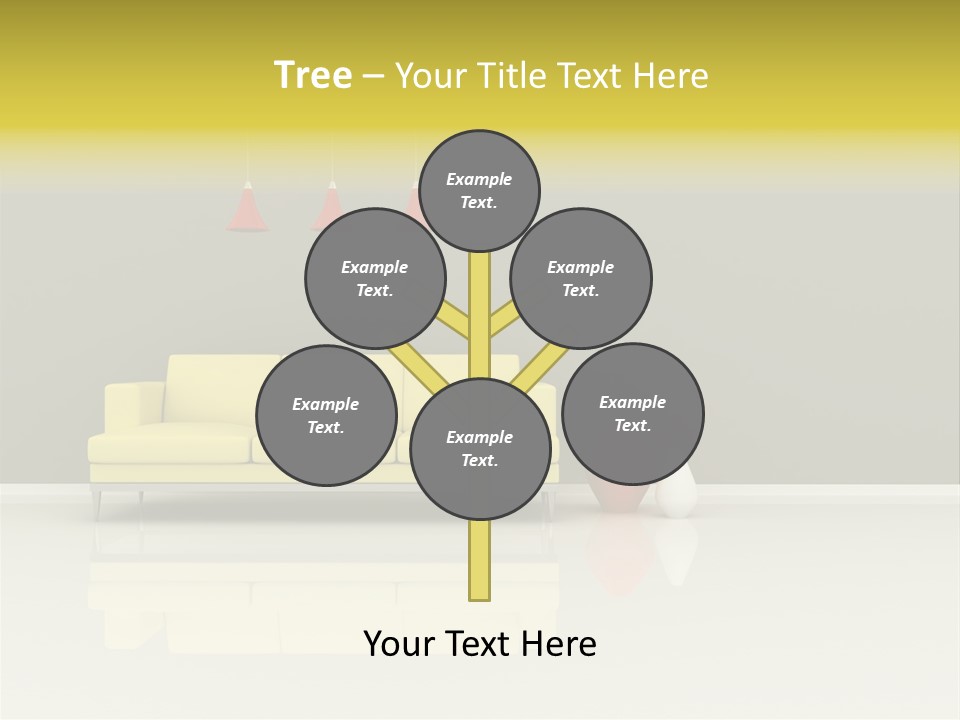 Wall Sofa PowerPoint Template
