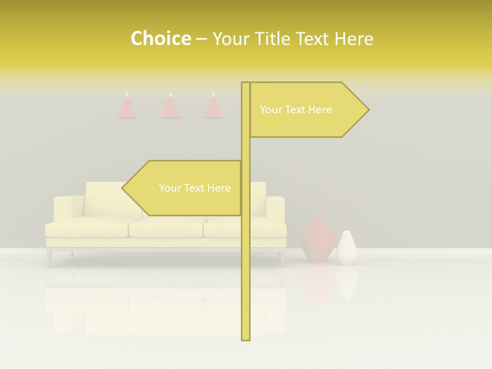 Wall Sofa PowerPoint Template