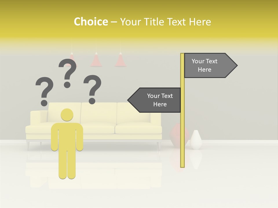 Wall Sofa PowerPoint Template