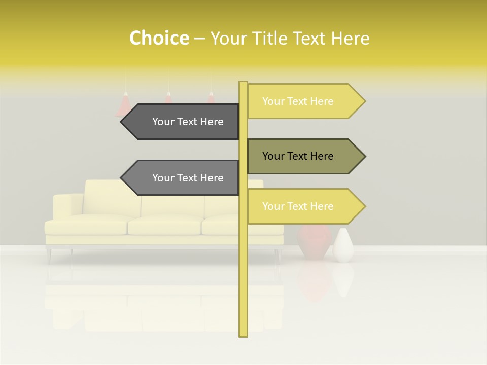 Wall Sofa PowerPoint Template