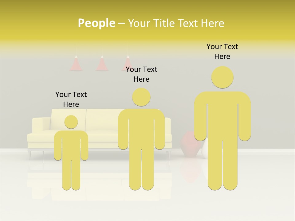 Wall Sofa PowerPoint Template