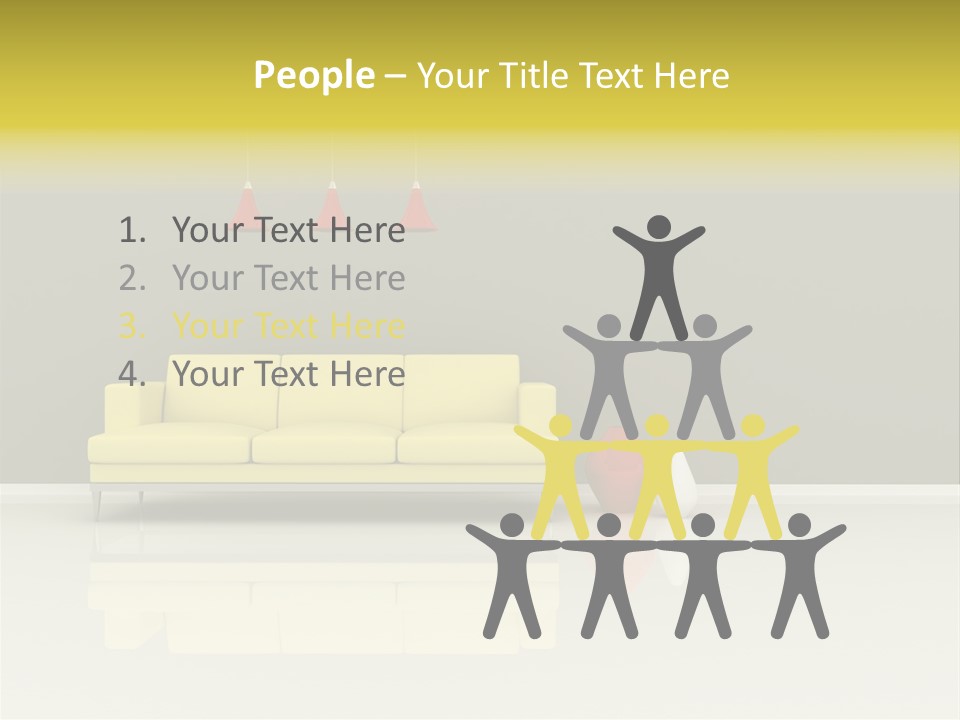 Wall Sofa PowerPoint Template