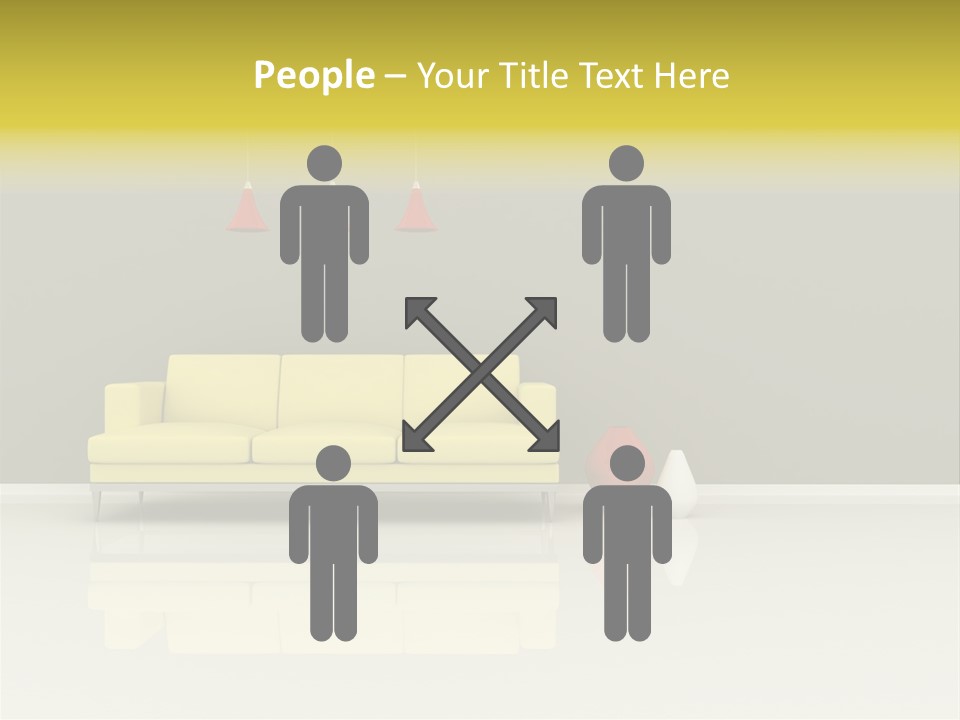 Wall Sofa PowerPoint Template