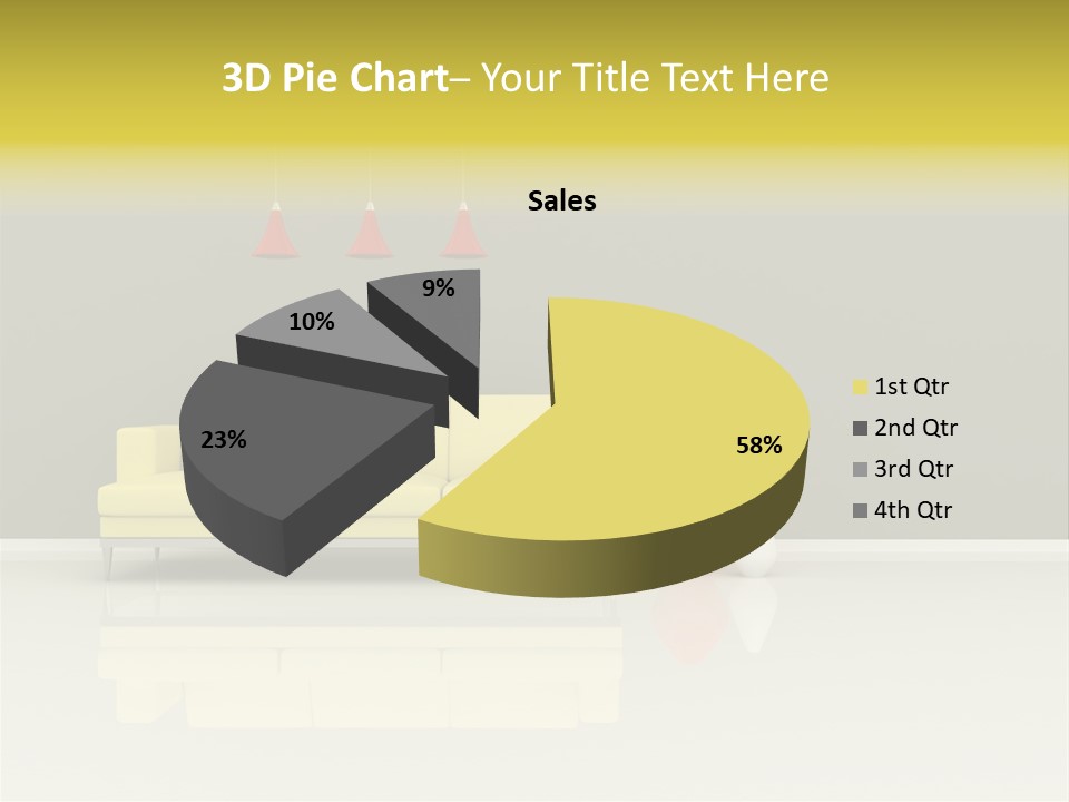 Wall Sofa PowerPoint Template