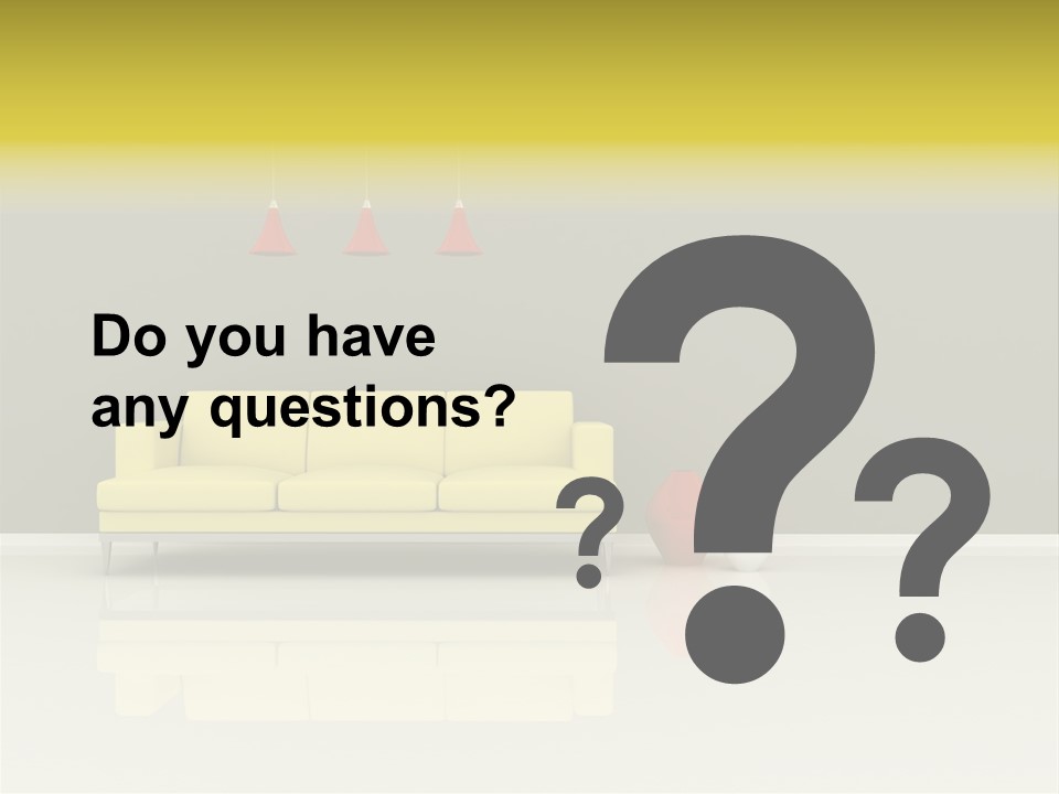 Wall Sofa PowerPoint Template