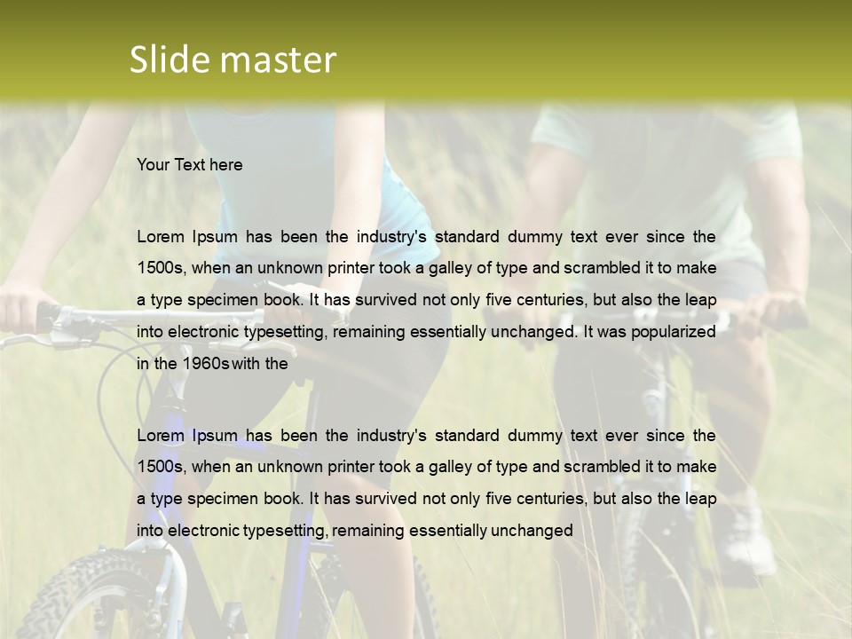 Lac De L Eau D Heure PowerPoint Template