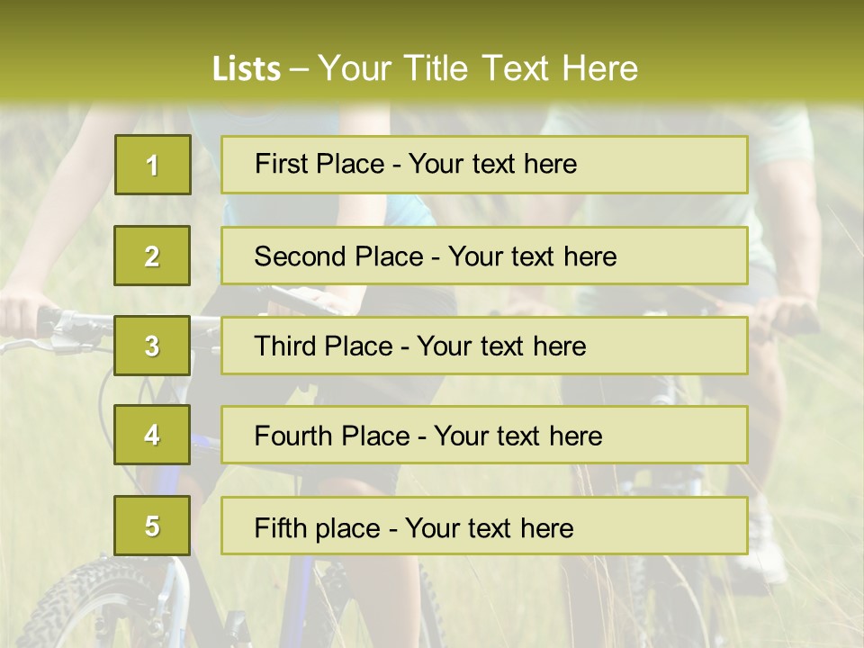 Lac De L Eau D Heure PowerPoint Template