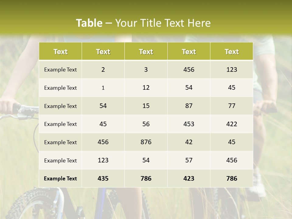 Lac De L Eau D Heure PowerPoint Template