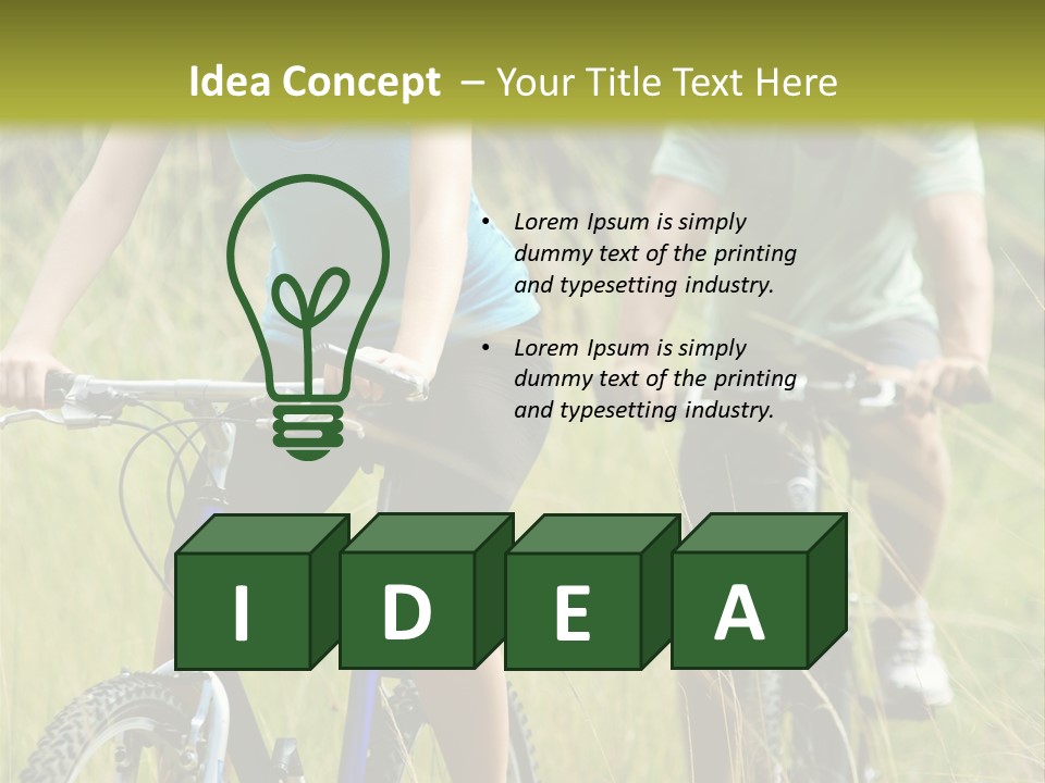 Lac De L Eau D Heure PowerPoint Template