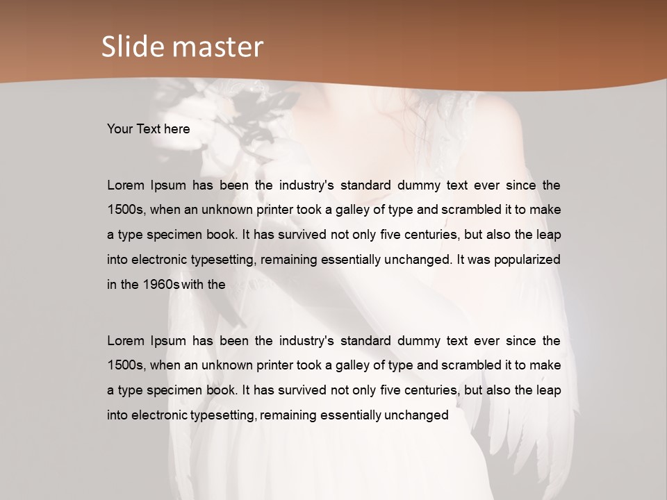 White Attire PowerPoint Template