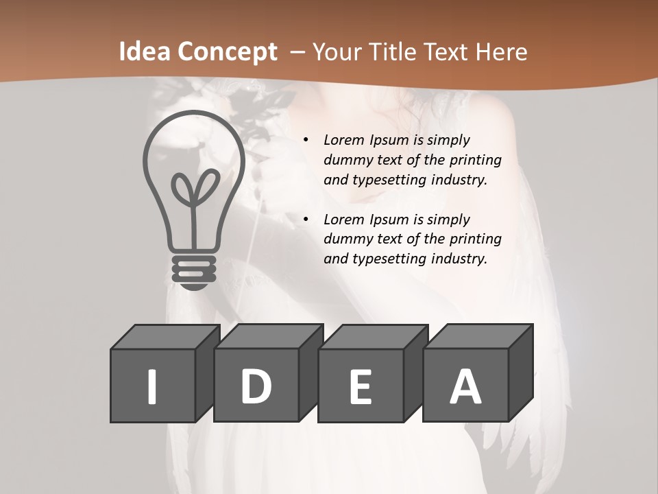 White Attire PowerPoint Template