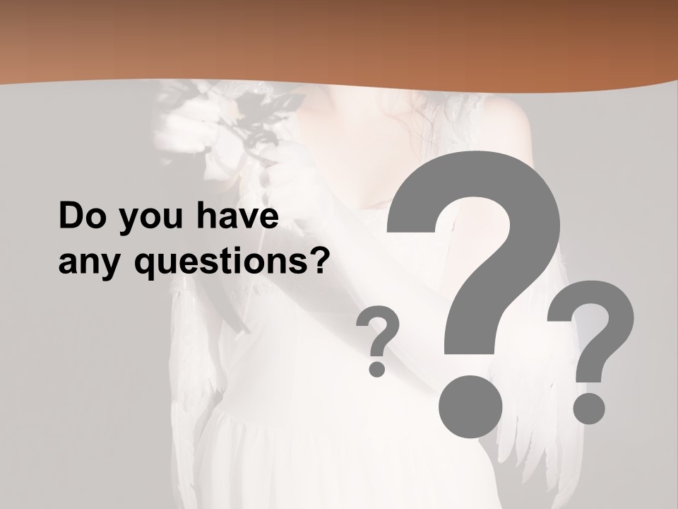 White Attire PowerPoint Template