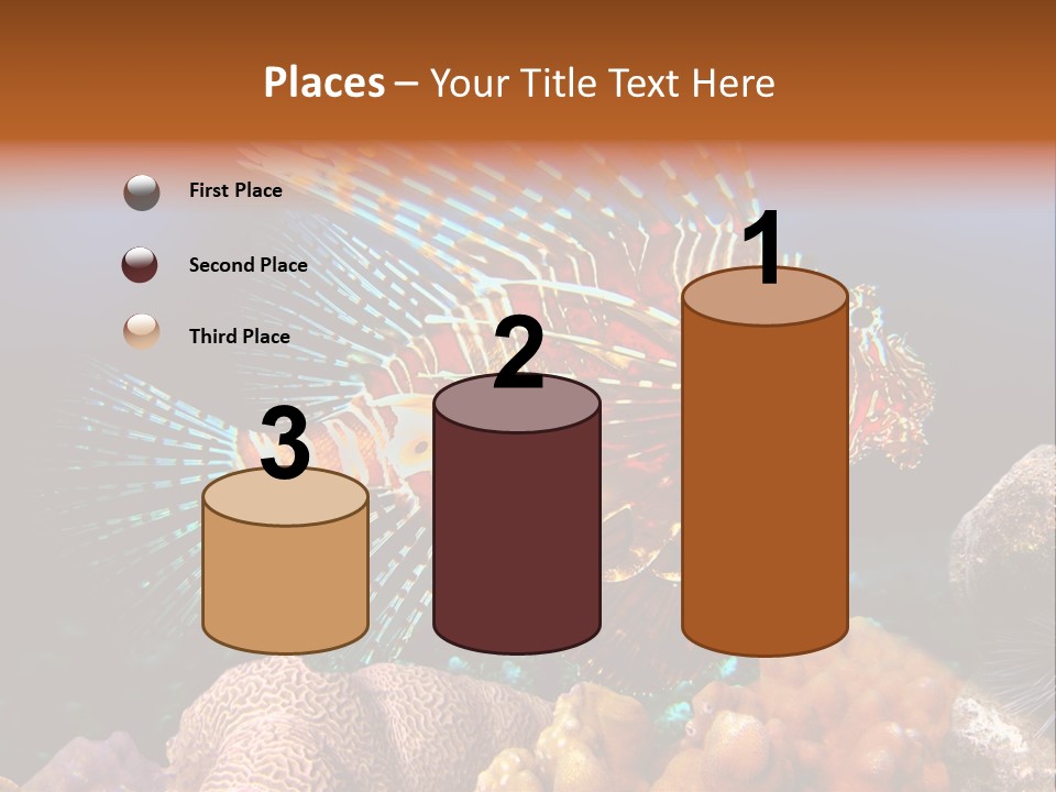 Red Lion Fish PowerPoint Template