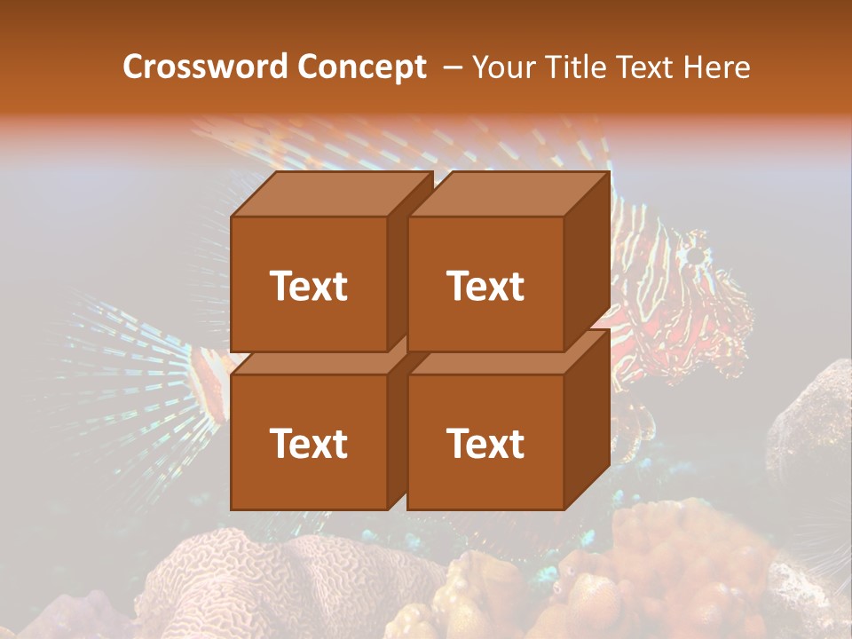 Red Lion Fish PowerPoint Template