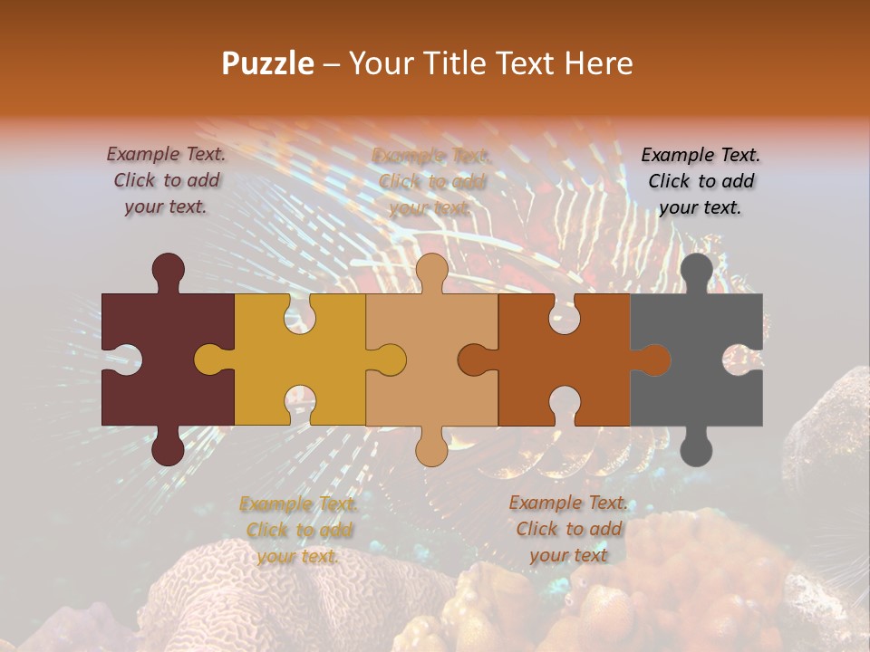 Red Lion Fish PowerPoint Template