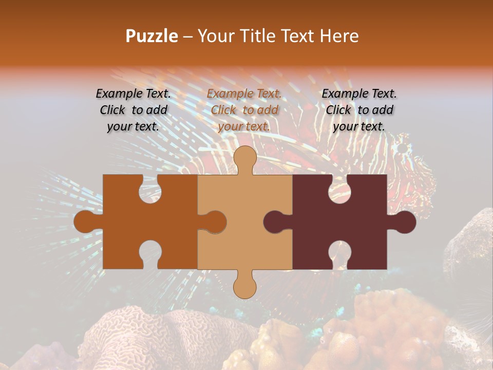 Red Lion Fish PowerPoint Template