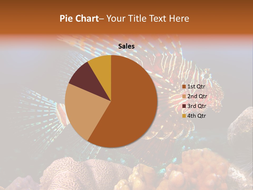 Red Lion Fish PowerPoint Template